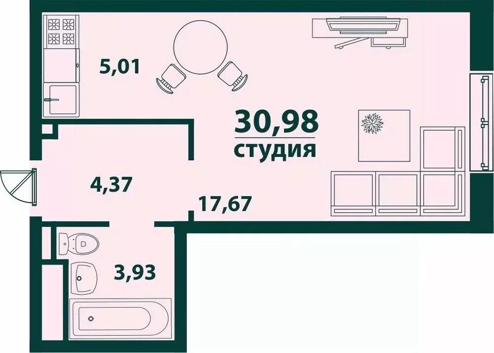 1-к кв. Ульяновская область, Ульяновск 19-й мкр, Аквамарин-2 жилой ... - Фото 0