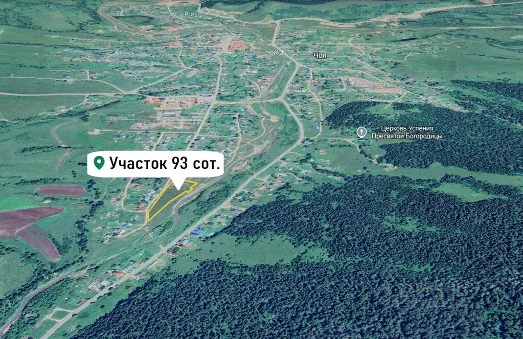 Участок в Алтай, с. Чоя ул. Социалистическая (93.0 сот.) - Фото 2