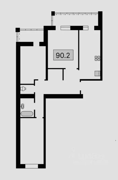 3-к кв. Владимирская область, Владимир ул. Лакина, 2Г (90.2 м) - Фото 0