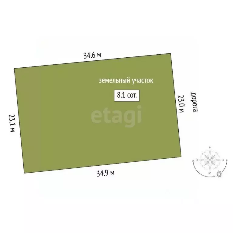 Участок в Тюменская область, Тюменский муниципальный округ, д. Большие ... - Фото 2