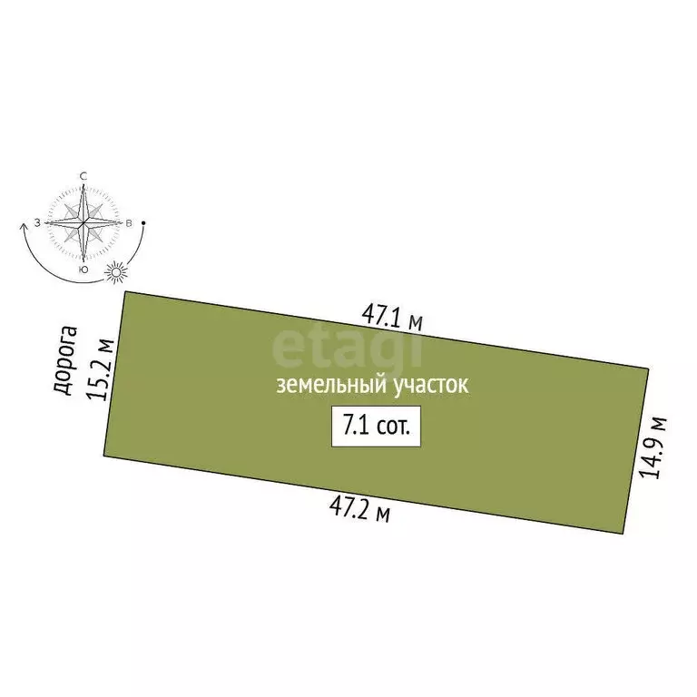 Участок в Заводоуковск, СНТ Колос (7.09 м) - Фото 1