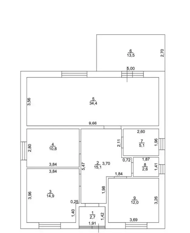 Дом в Оренбург, СНТ Авиатор-2, улица 2-я Линия (120 м) - Фото 2
