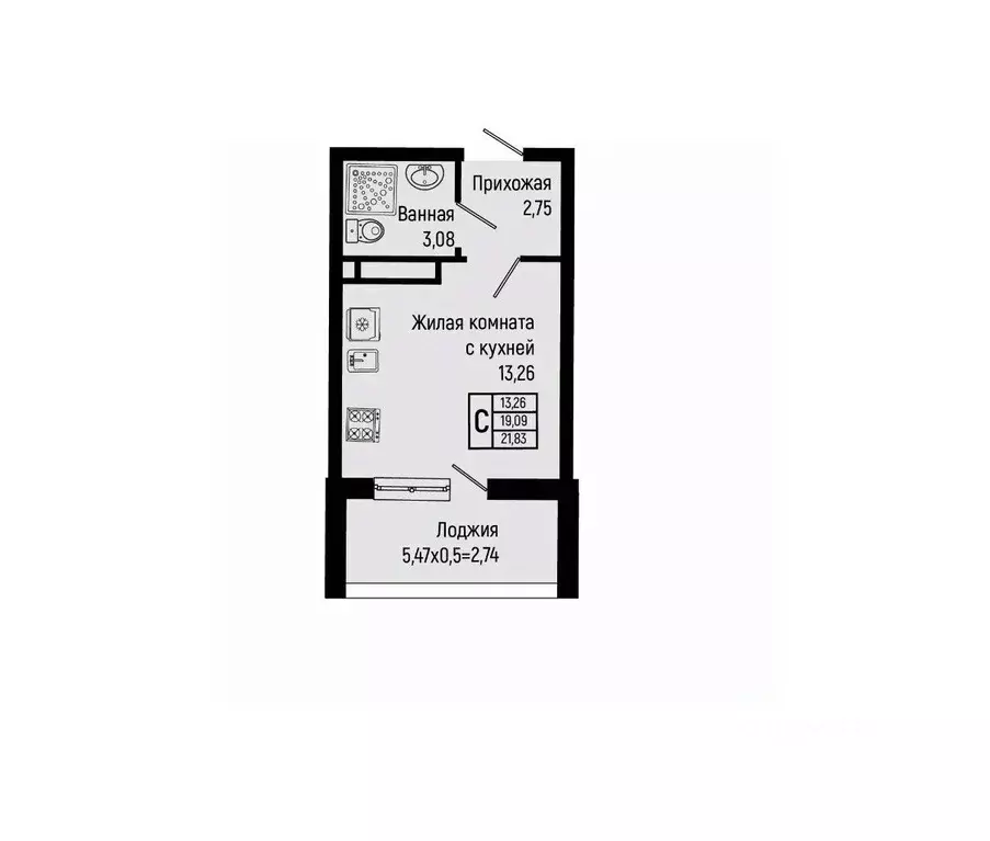 Студия Краснодарский край, Туапсинский муниципальный округ, с. ... - Фото 1