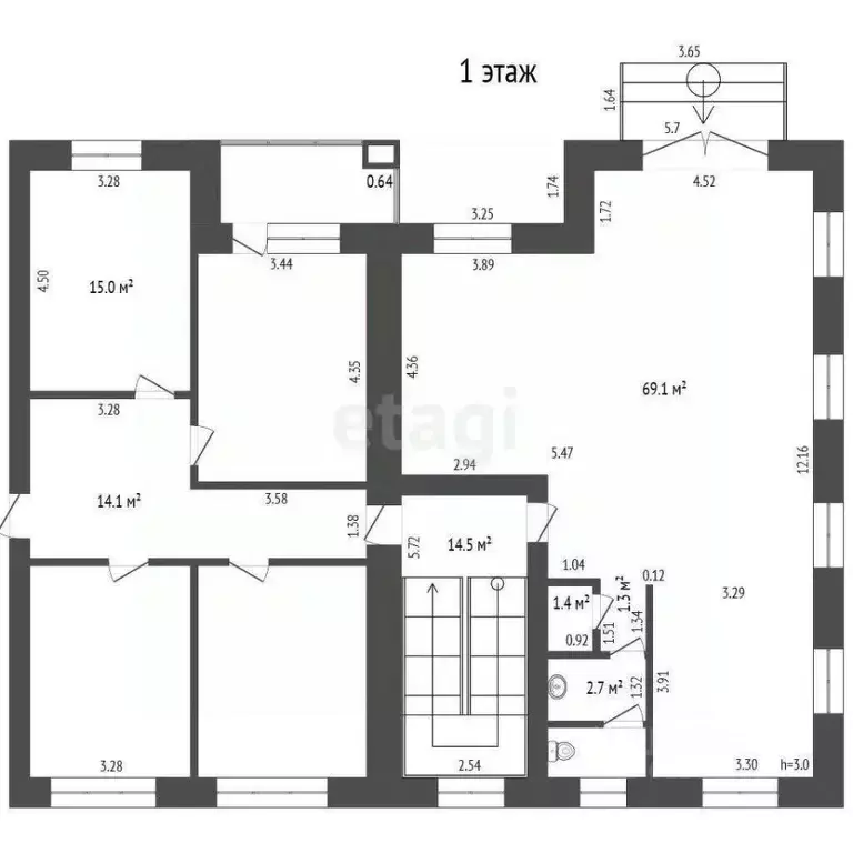 Офис в Мордовия, Саранск Большевистская ул., 111Б (436 м) - Фото 2