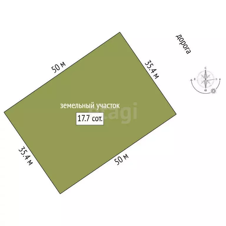 Участок в село Сингуль Татарский, Вербная улица (17.66 м) - Фото 1