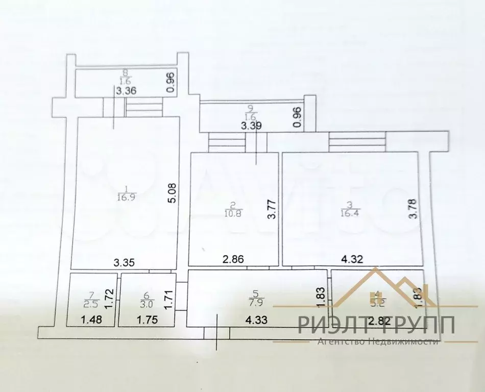 2-к. квартира, 65,9 м, 1/10 эт. - Фото 0