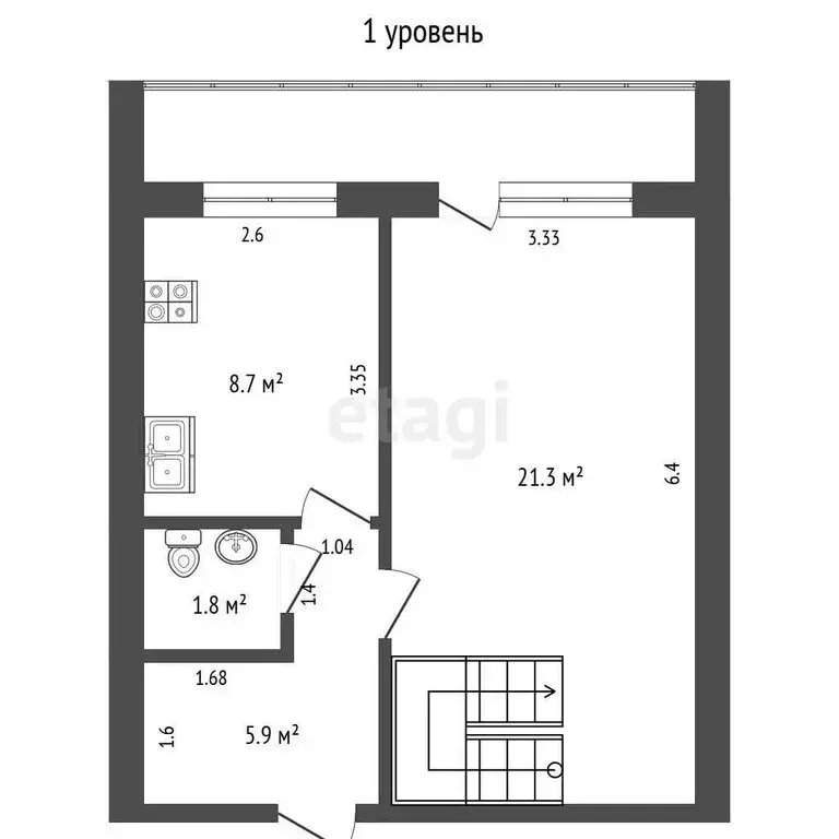 3-комнатная квартира: Якутск, проспект Ленина, 6/1 (76.4 м) - Фото 1