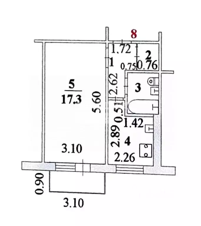 1-к кв. Липецкая область, Липецк Липовская ул., 2 (29.9 м) - Фото 1