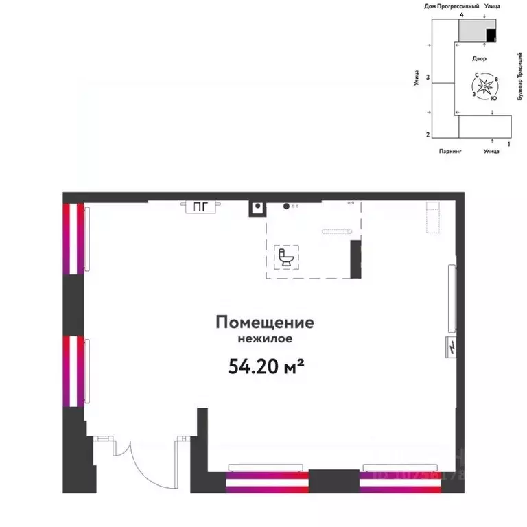 Торговая площадь в Тюменская область, Тюмень ул. Андрея Кореневского, ... - Фото 1