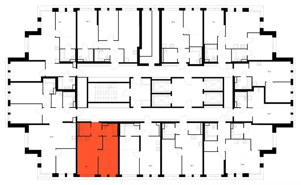 1-к кв. Москва ул. Маршала Прошлякова, 12к2с1 (39.7 м) - Фото 2