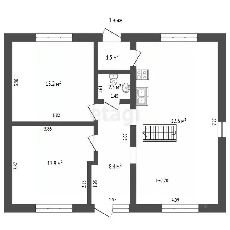 Дом в Татарстан, Альметьевск Зеленая ул., 8 (206 м) - Фото 2