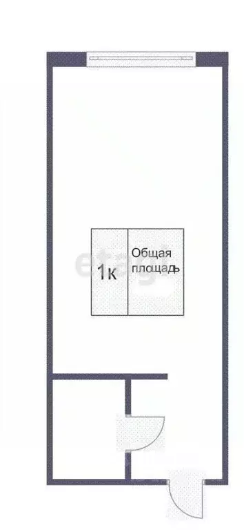Студия Кемеровская область, Кемерово Октябрьский просп., 30Б (27.1 м) - Фото 1