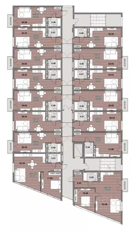 1-к кв. Калининградская область, Зеленоградск ул. Гагарина (37.11 м) - Фото 2