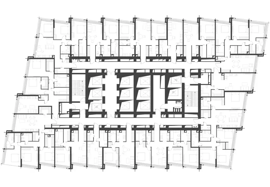 1-к кв. Москва Краснопресненская наб., 14с3 (54.22 м) - Фото 2