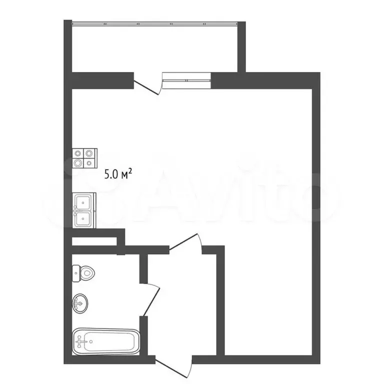 Квартира-студия, 29,4 м, 12/19 эт. - Фото 0