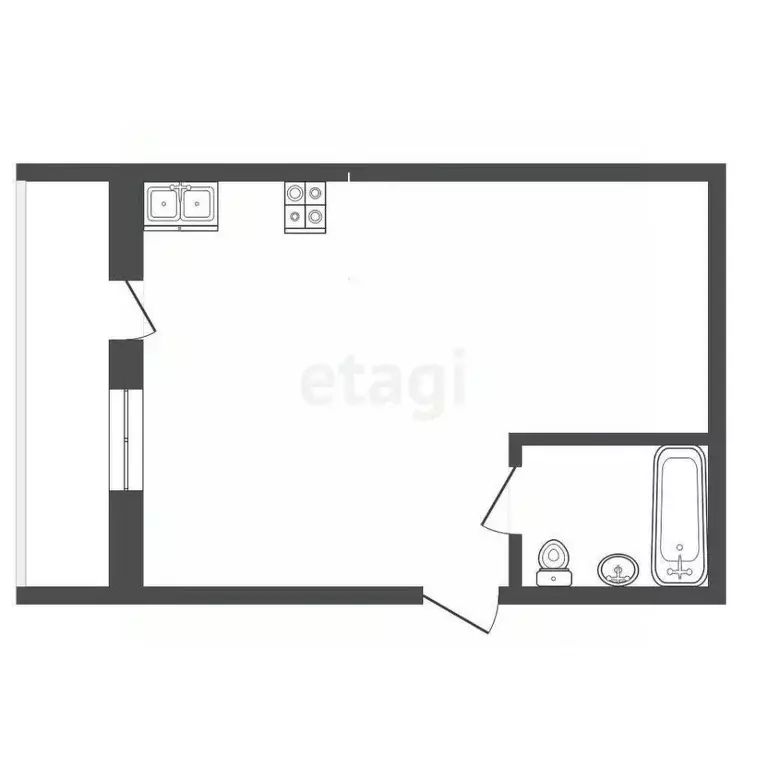 Студия Ростовская область, Ростов-на-Дону 1-я Баррикадная ул., 34 ... - Фото 1