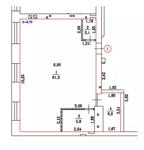 2-комнатная квартира: Омск, микрорайон Привокзальный, Вокзальная ... - Фото 1