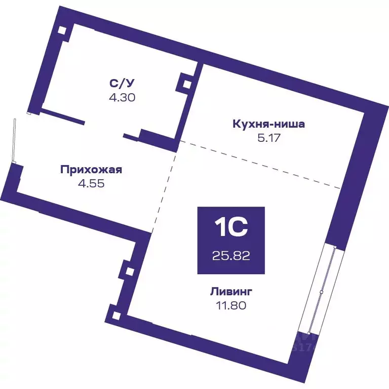1-к кв. Новосибирская область, Новосибирский район, Краснообск рп ... - Фото 1
