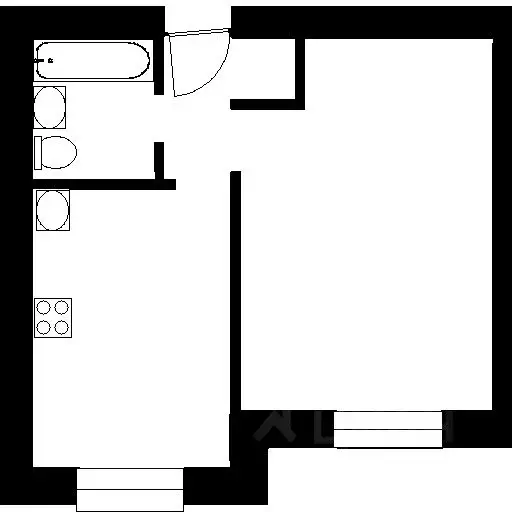 1-к кв. Самарская область, Самара ул. Мира, 49 (35.1 м) - Фото 1