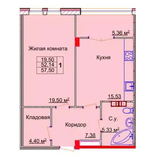 1-к кв. Ивановская область, Иваново Лежневская ул., 98 (57.5 м) - Фото 0