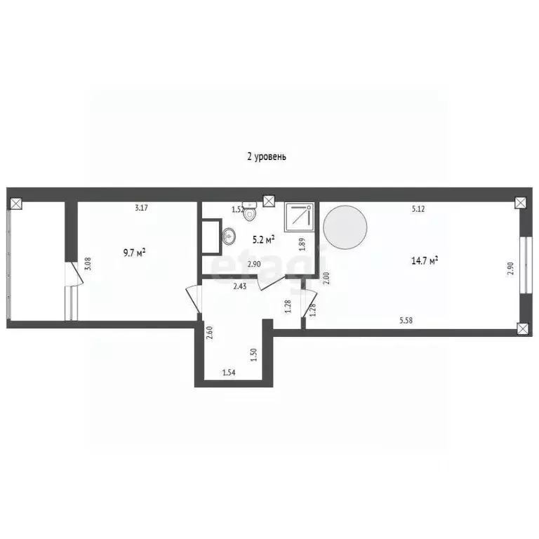 3-к кв. Севастополь просп. Столетовский, 29 (75.8 м) - Фото 2