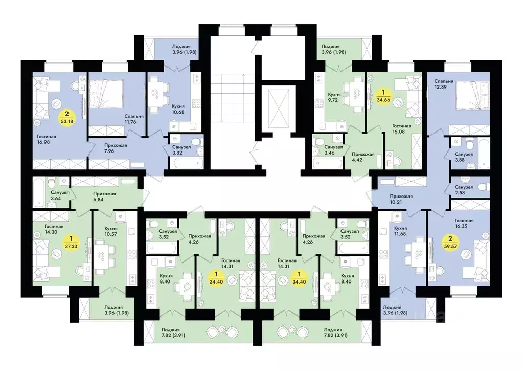 1-к кв. Марий Эл, Йошкар-Ола ул. Соловьева (34.0 м) - Фото 1