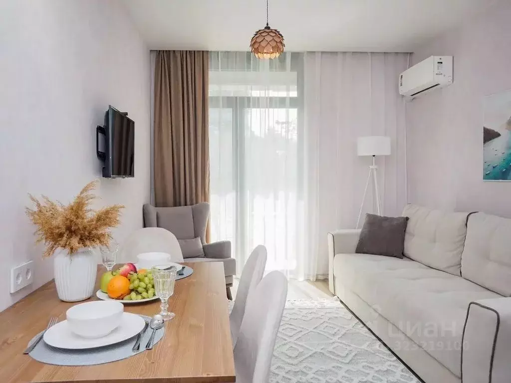 Студия Краснодарский край, Сочи Бытха мкр, ул. Ясногорская, 16/2к3 ... - Фото 1