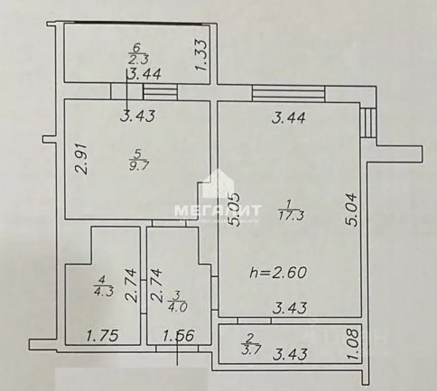 1-к кв. Татарстан, Казань ул. Натана Рахлина, 7 (43.0 м) - Фото 1