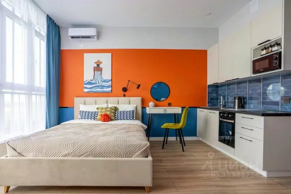 1-к кв. Краснодарский край, Краснодар ул. Ивана Беличенко, 90к2 (28.0 ... - Фото 1