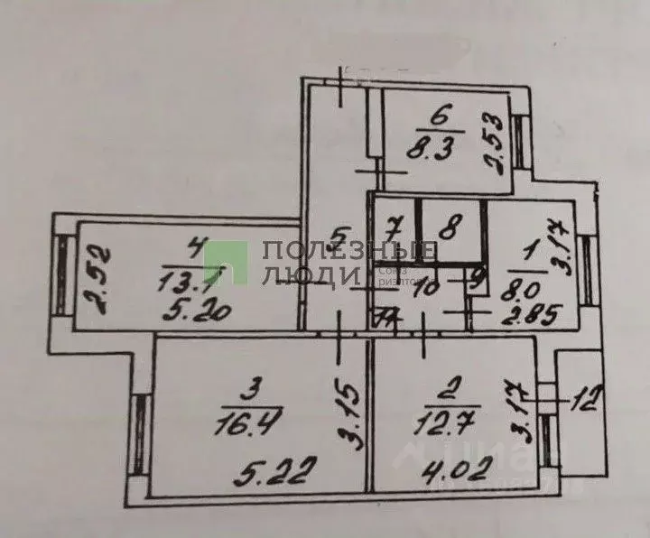 4-к кв. Белгородская область, Белгород 10-й мкр, ул. Спортивная, 12 ... - Фото 2