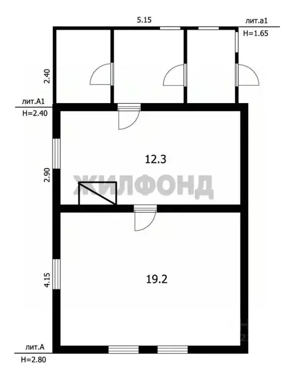 Дом в Новосибирская область, Обь ул. Матросова (32 м) - Фото 1