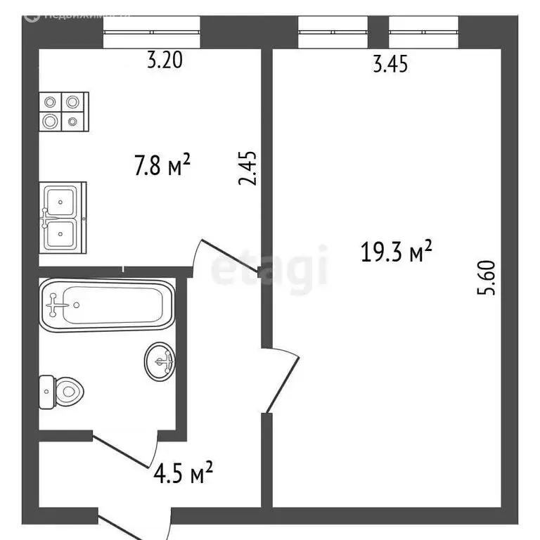 1-комнатная квартира: Петропавловск-Камчатский, улица Петра Ильичёва, ... - Фото 1