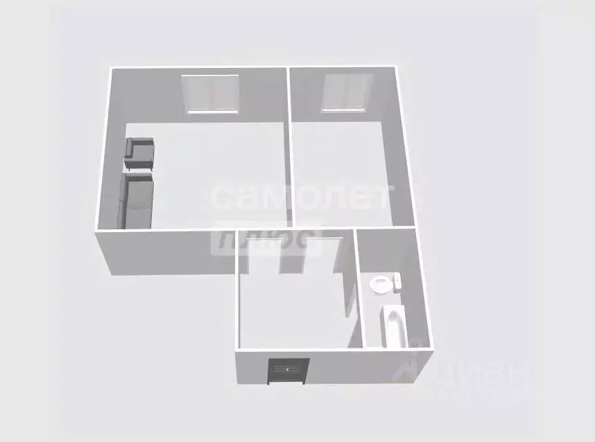 1-к кв. Тульская область, Тула проезд 2-й Клинской, 8 (34.9 м) - Фото 2