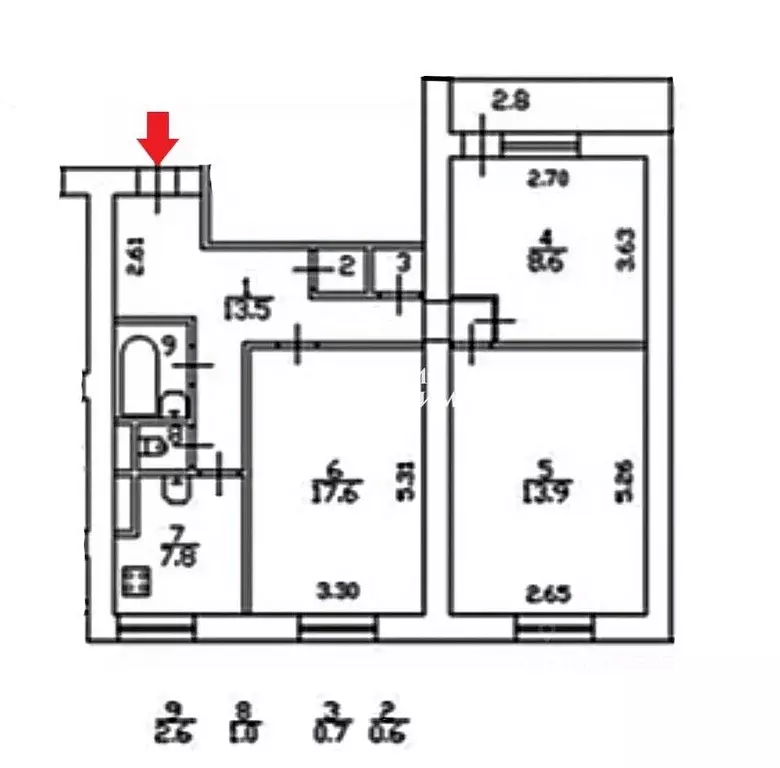 3-к кв. Санкт-Петербург Богатырский просп., 4к3 (66.3 м) - Фото 2