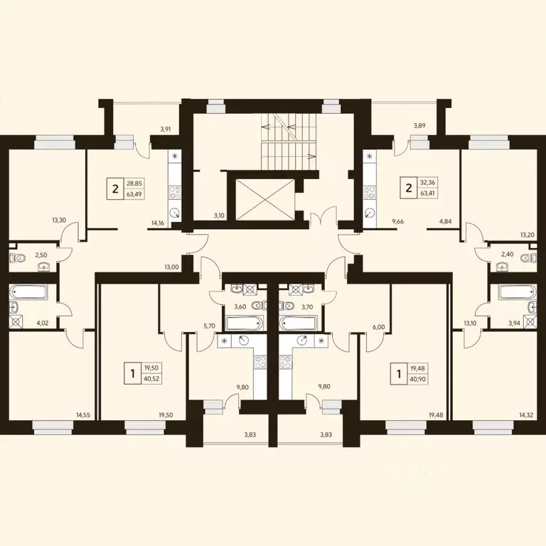 1-к кв. Башкортостан, Уфа ул. Жуковского, 19А (40.52 м) - Фото 2
