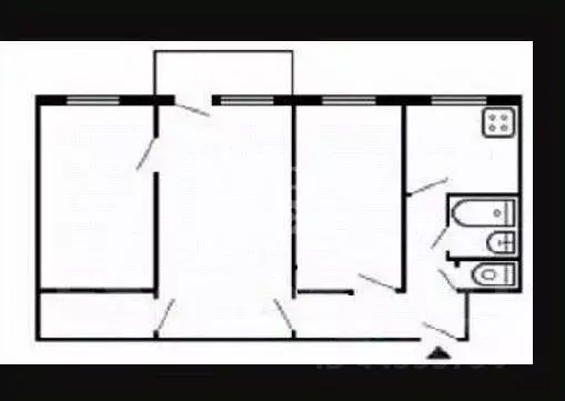 3-к кв. Хабаровский край, Комсомольск-на-Амуре ул. Розы Люксембург, 28 ... - Фото 2