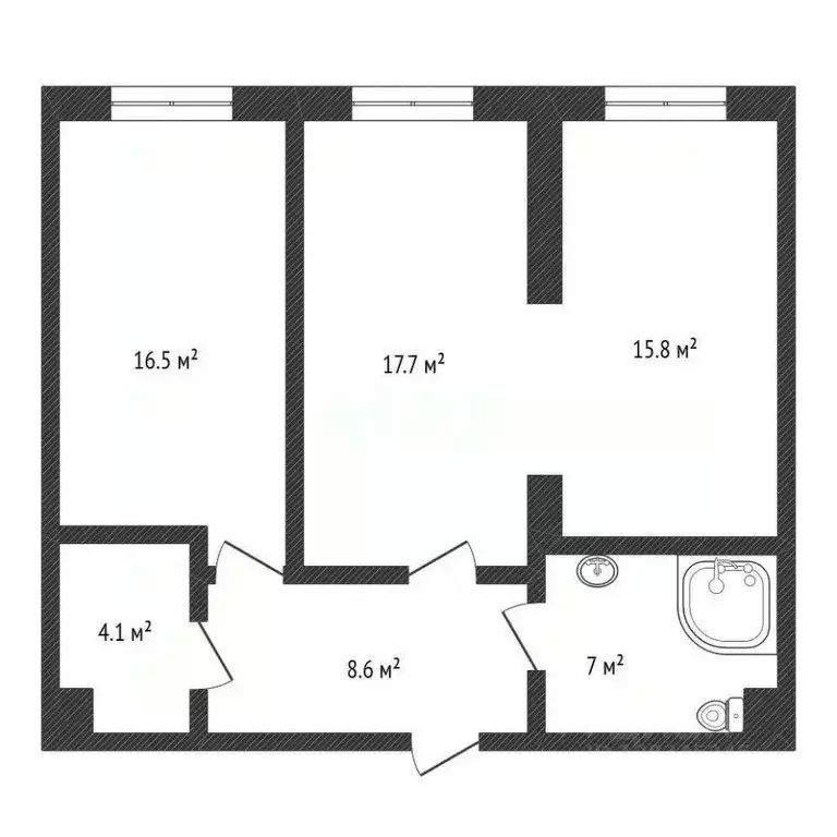 2-к кв. Нижегородская область, Нижний Новгород просп. Гагарина, 118 ... - Фото 2