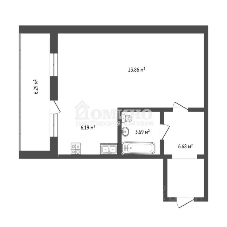 1-к кв. Тюменская область, Тюмень ул. Судостроителей, 71 (40.3 м) - Фото 2