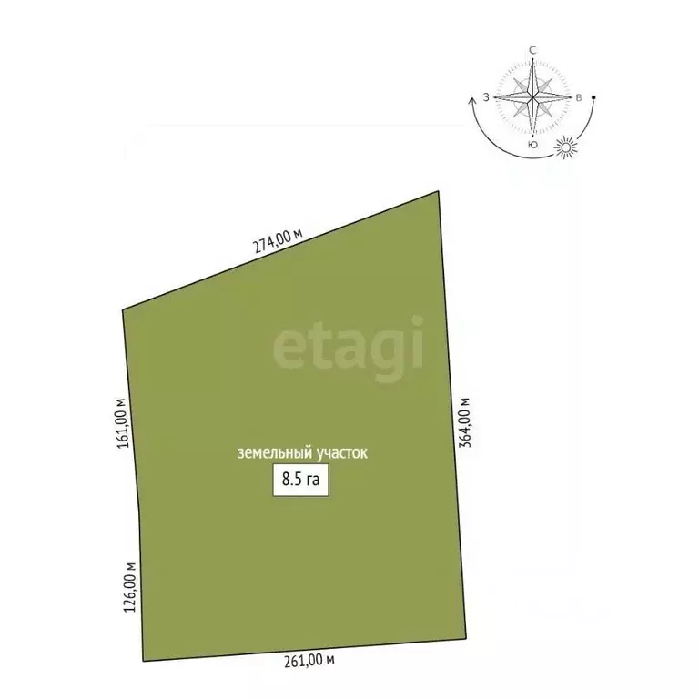 Участок в Амурская область, Благовещенск пл. Ленина (850.0 сот.) - Фото 2