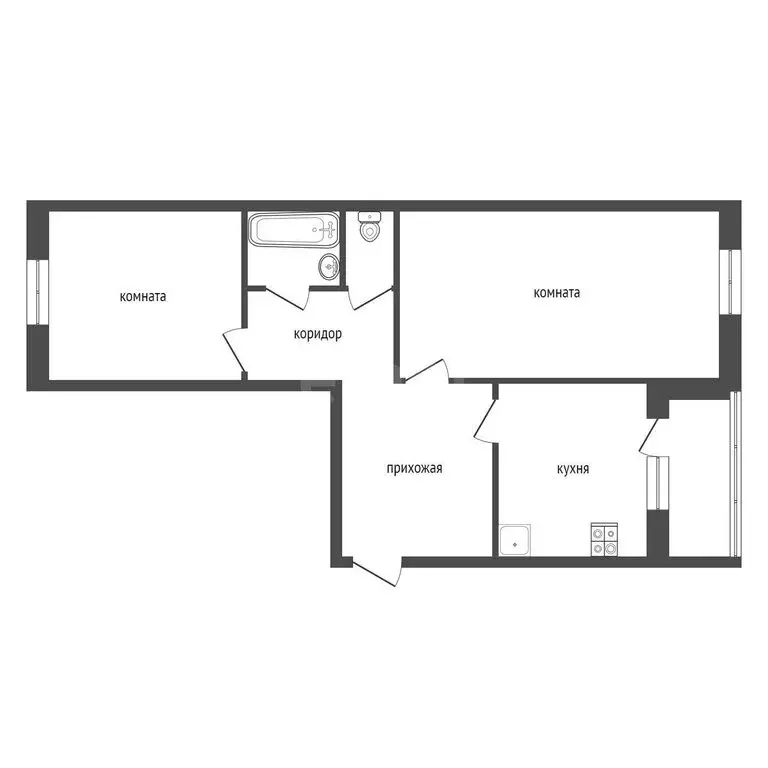 2-комнатная квартира: Кириши, проспект Ленина, 23 (52.2 м) - Фото 1