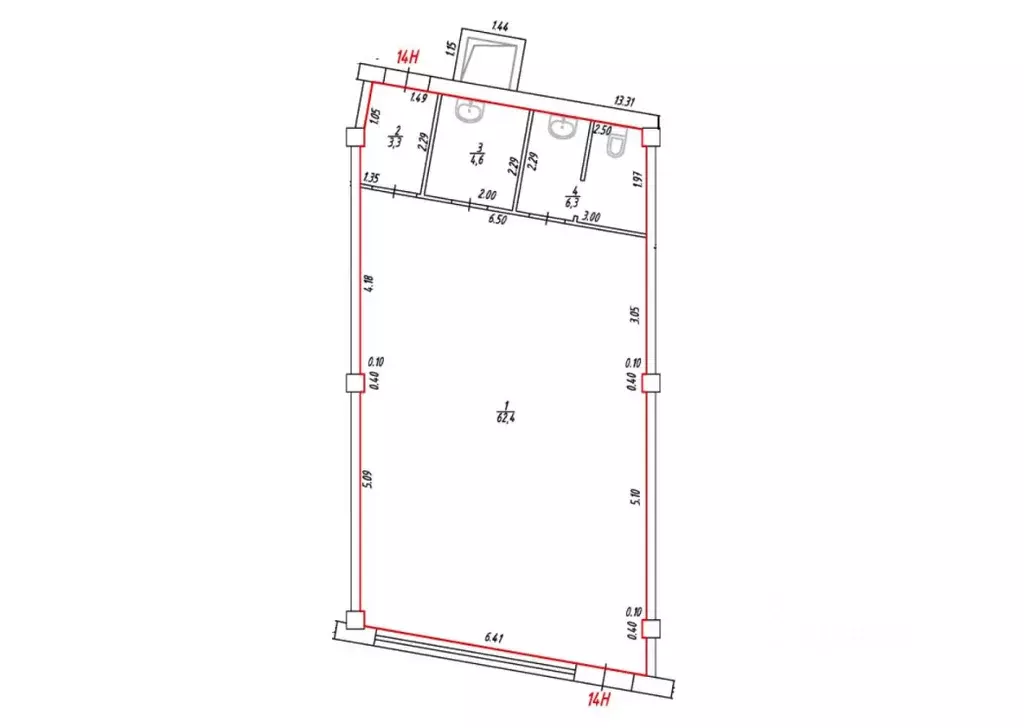 Помещение свободного назначения в Санкт-Петербург Пулковское ш., 14с6 ... - Фото 2