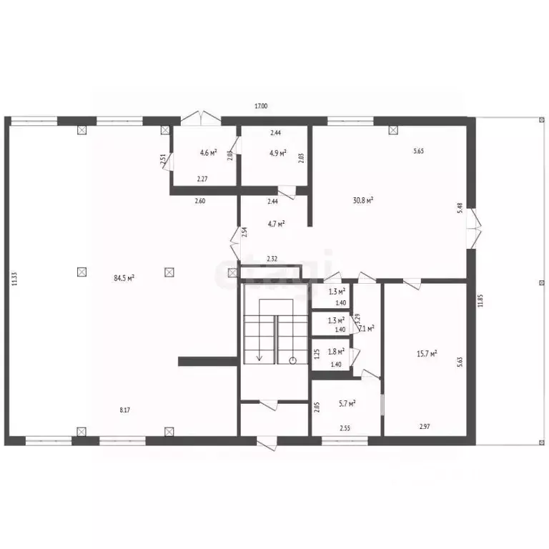 Торговая площадь в Татарстан, Альметьевск ул. Радищева, 17 (161 м) - Фото 2