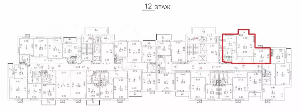 Аукцион: 2-к. квартира, 56,2 м, 12/18 эт. - Фото 0