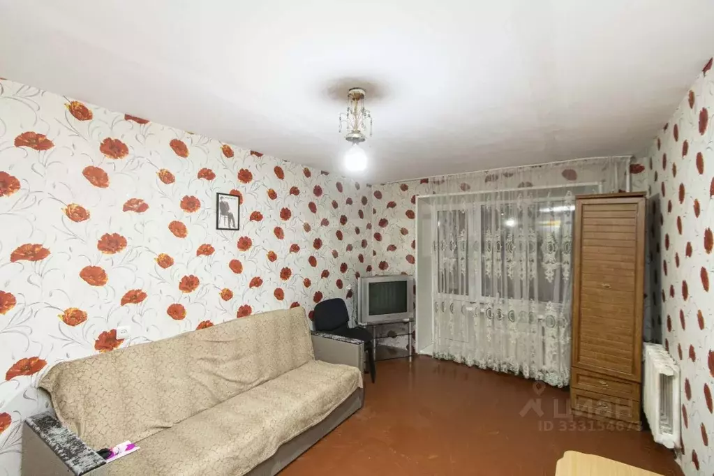 1-к кв. Тюменская область, Тюмень ул. Республики, 196 (32.2 м) - Фото 1