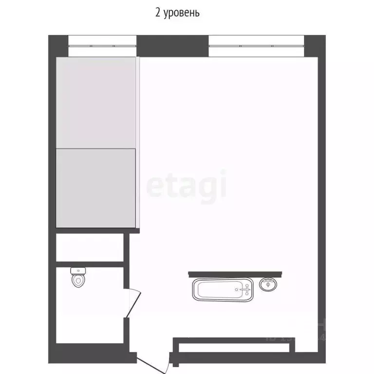 2-к кв. Тюменская область, Тюмень ДОК мкр, ул. Воронинская, 41 (73.5 ... - Фото 2