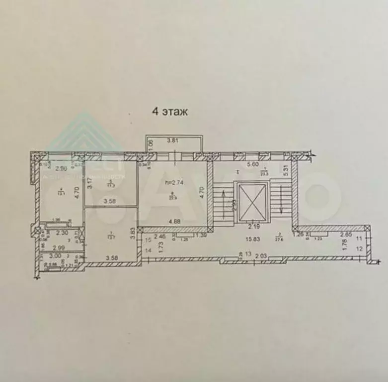 2-к. квартира, 68,5 м, 4/9 эт. - Фото 0