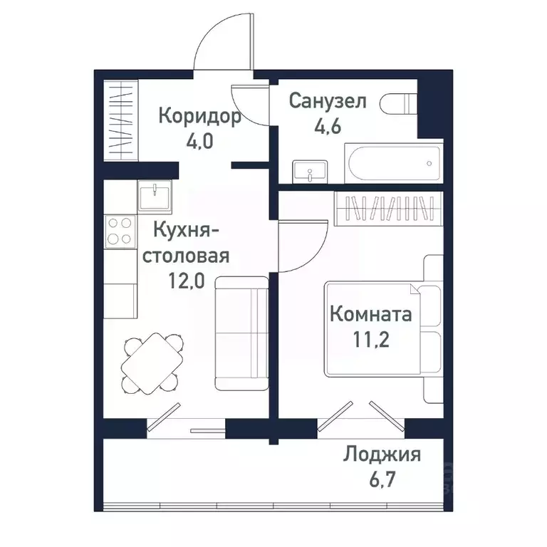 1-к кв. Челябинская область, Челябинский городской округ, пос. ... - Фото 0