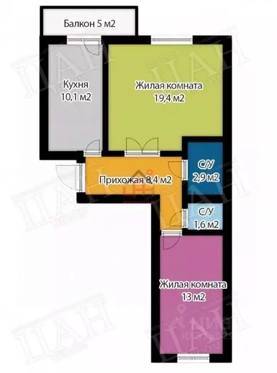 2-к кв. Ставропольский край, Ессентуки ул. Очаровательная, 10к5 (55.5 ... - Фото 2