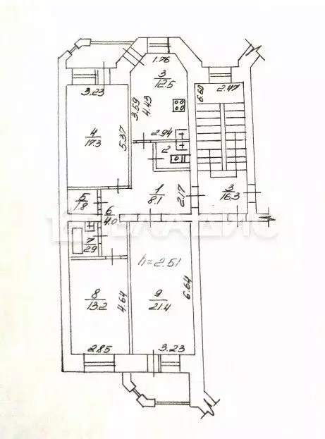 3-к кв. Владимирская область, Владимир Коммунар мкр, Зеленая ул., 62 ... - Фото 2