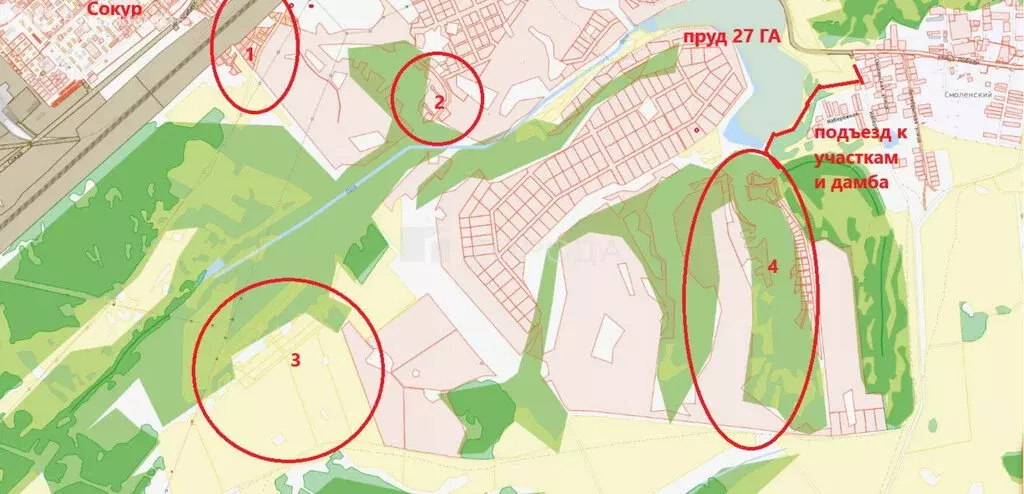 Участок в Мошковский район, Сокурский сельсовет (5000 м) - Фото 2